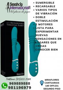 VIBRADOR SOFISTICADO - DOBLE ESTIMULACION-RECARGABLE-SEXSHOP MIRAFLORES 